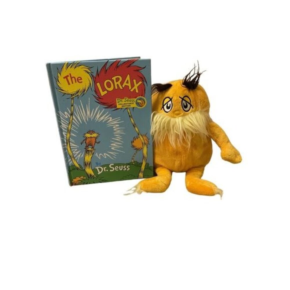 "The Lorax" Book & Plush Bundle By Dr. Seuss